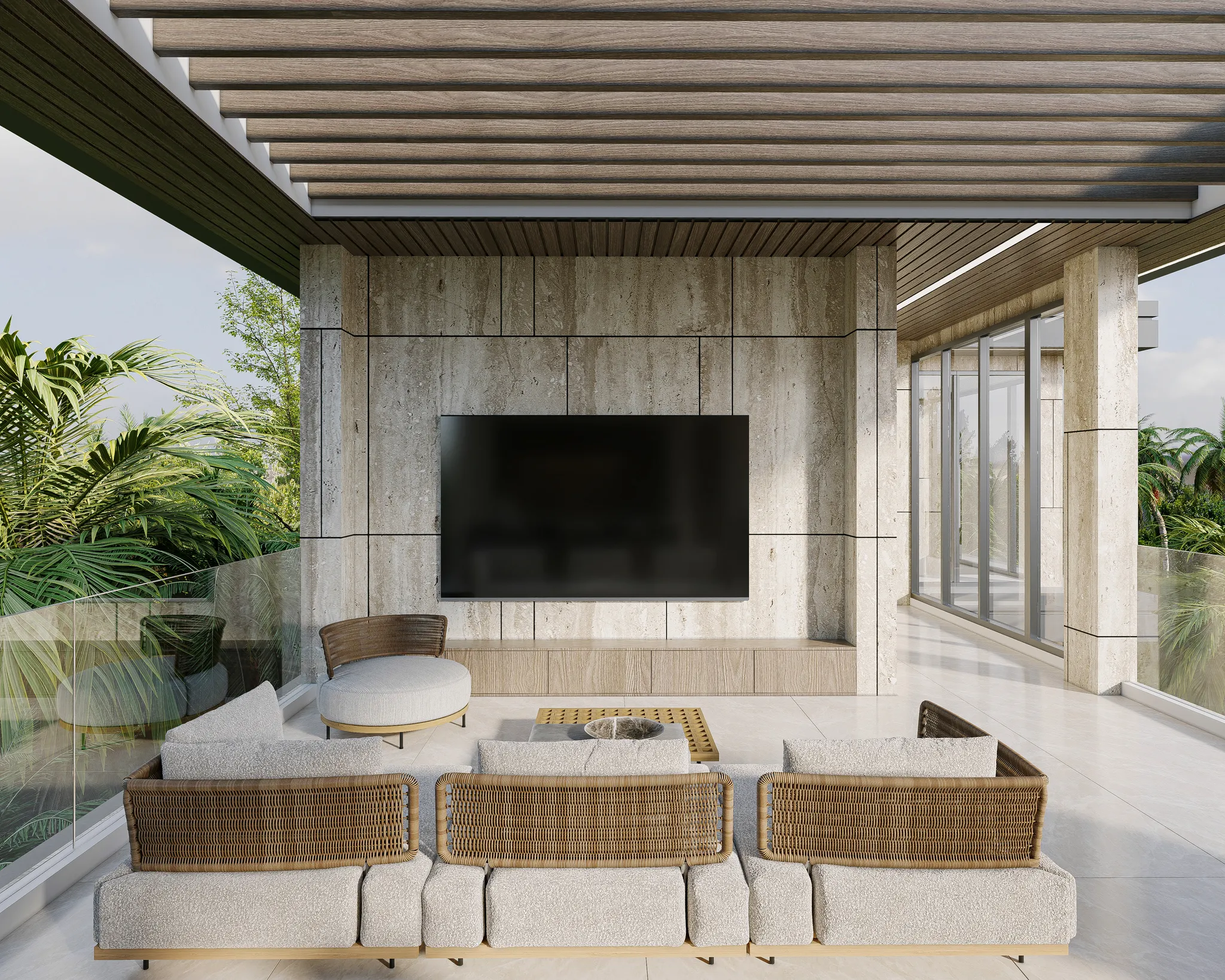 Villa Costera Wongamat rooftop lounge pavilion