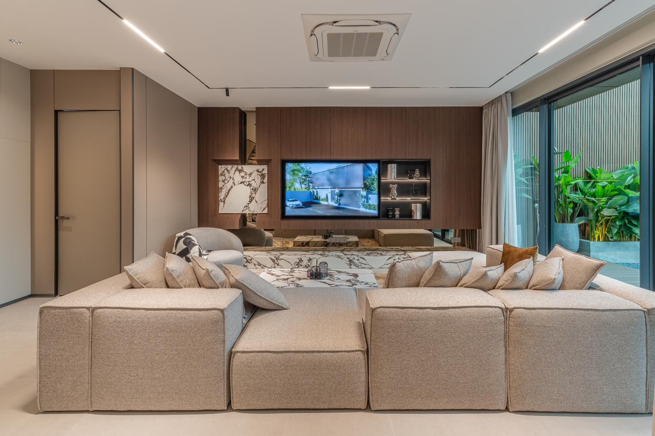 Reality: living area completed