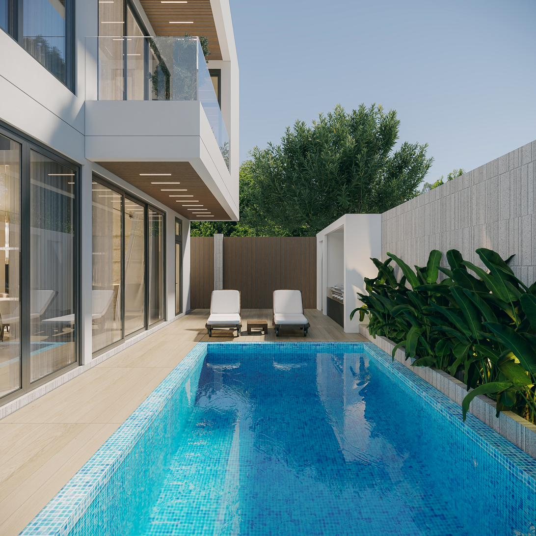 Villa Solara pool deck